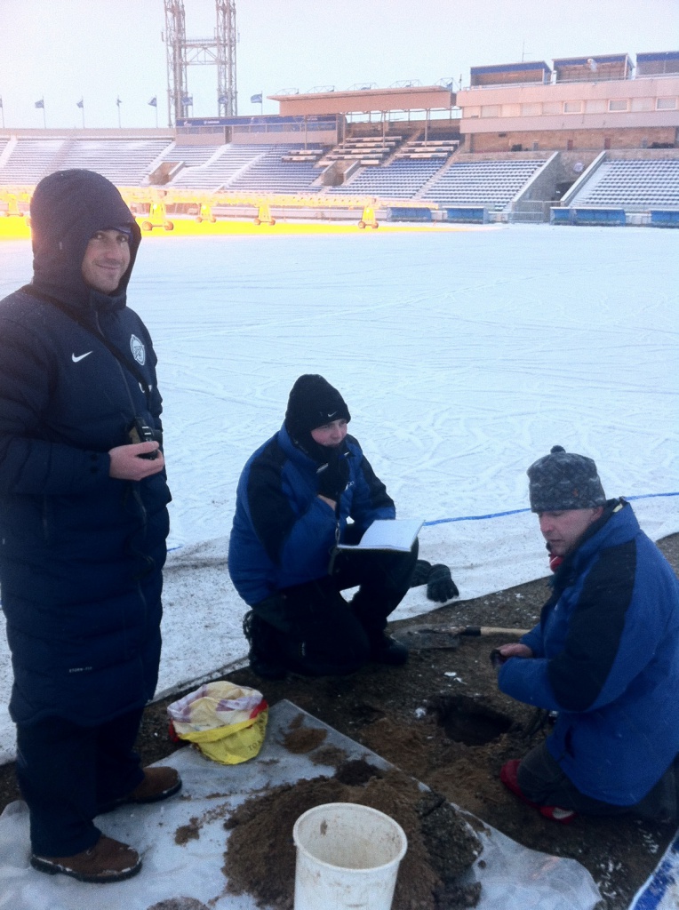 ENGO specialists during soil moisture analyses  - outside temperature minus18 C.jpg